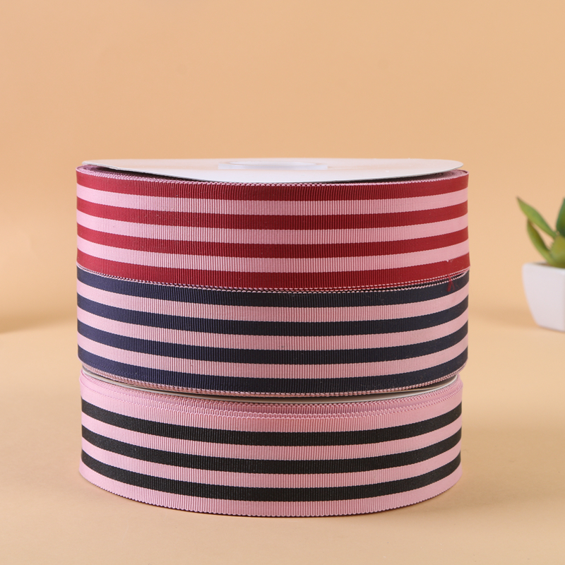 Manufacturers Direct Sales Of Two-Color Striped Intercolor Clothing Bags Decorated Ribbon Strip