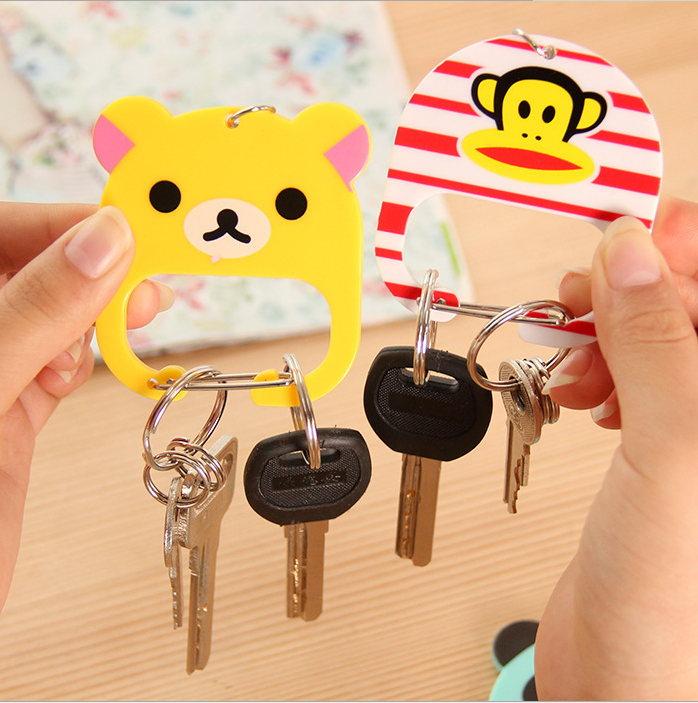 韩版创意时尚钥匙链 萌动物钥匙扣 钥匙圈挂件产品图