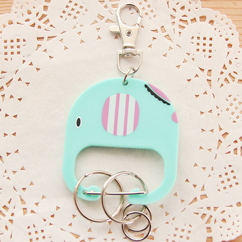 韩版创意时尚钥匙链 萌动物钥匙扣 钥匙圈挂件细节图