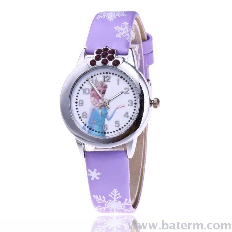 Hot-selling, fashionable and cute cartoon ice and snow belt children's watches, girls' watches, students' watches, cartoon watches Application Scenario