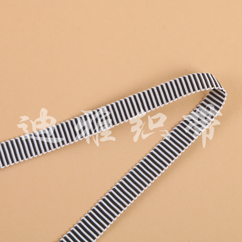 Black And White Vertical Stripes Fine Ribbon Ribbed Hat Band Headwear Garment Accessories details Picture
