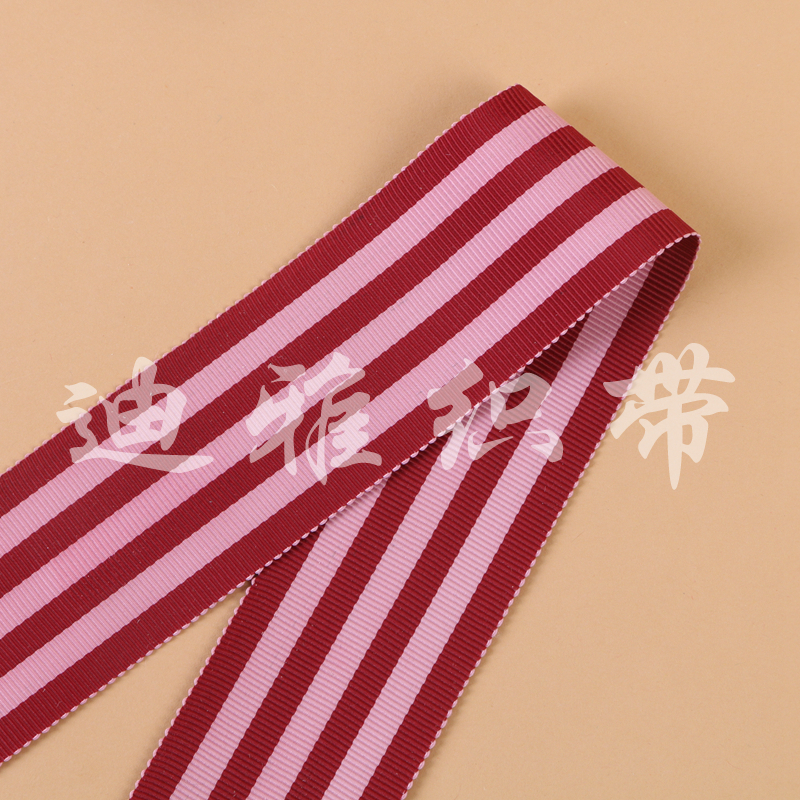 Manufacturers Direct Sales Of Two-Color Striped Intercolor Clothing Bags Decorated Ribbon Strip details Picture