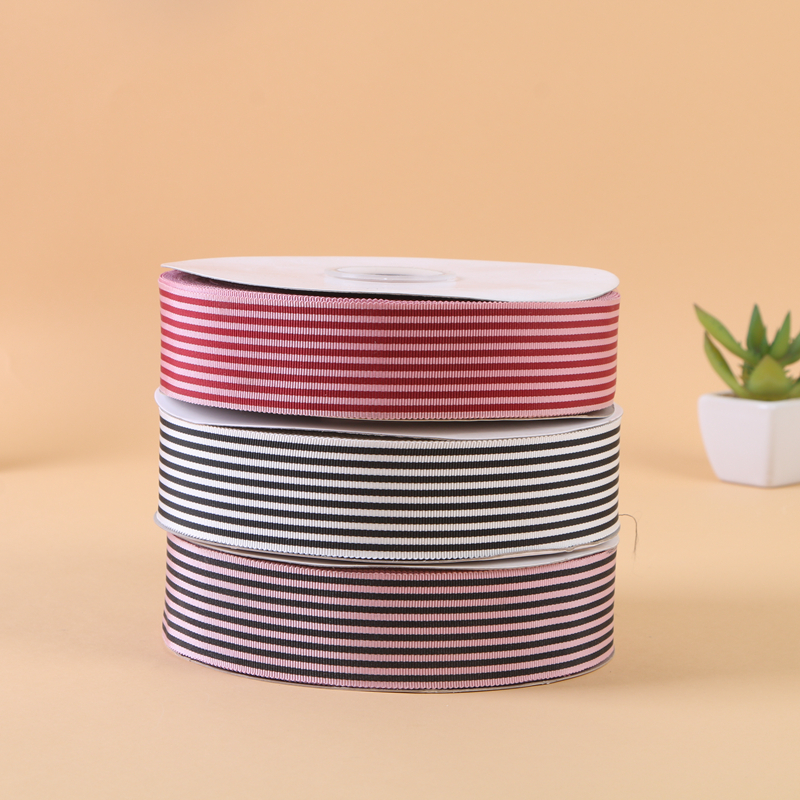 Threaded striped ribbon bouquet gift colored ribbon packing material thumbnail