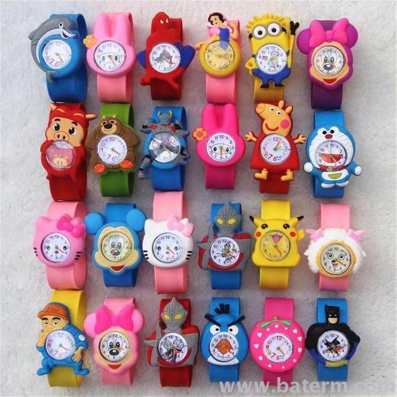 Factory direct sales of cute cartoon pat circle children's watches, cartoon watches, student watches, and animal pat watches