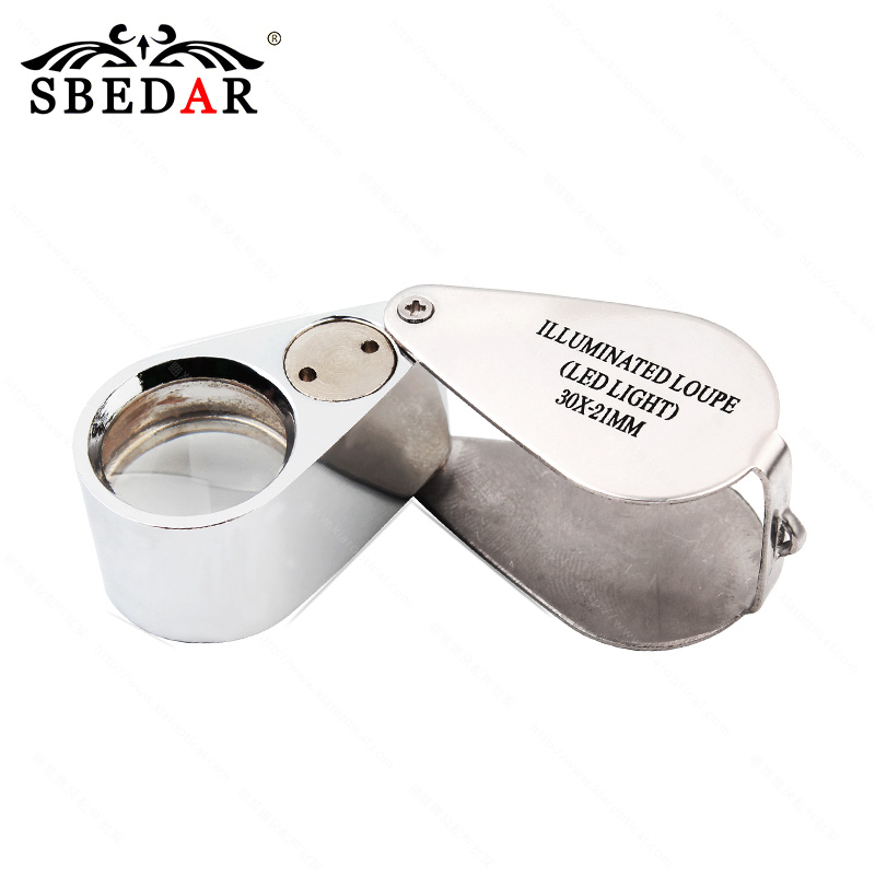 MG21007 Multifunctional foldable jewelry with lamp magnifier
