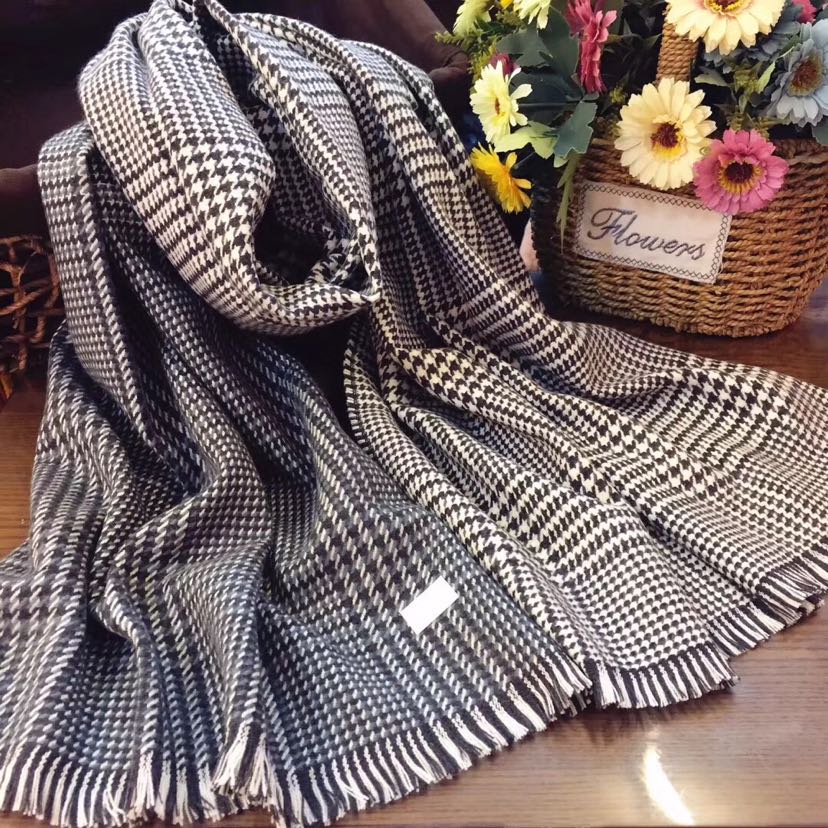 Cashmere transition grid double - sided long towel