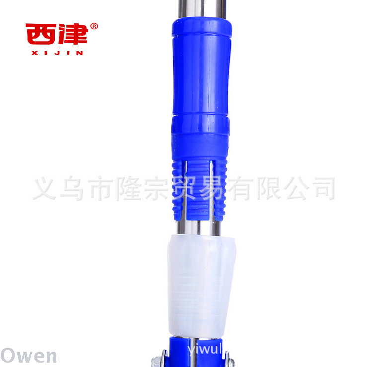 Xijin 602 double extrusion water 38 cm colloidal mop stainless steel double roller mop absorbent mop Specification drawing