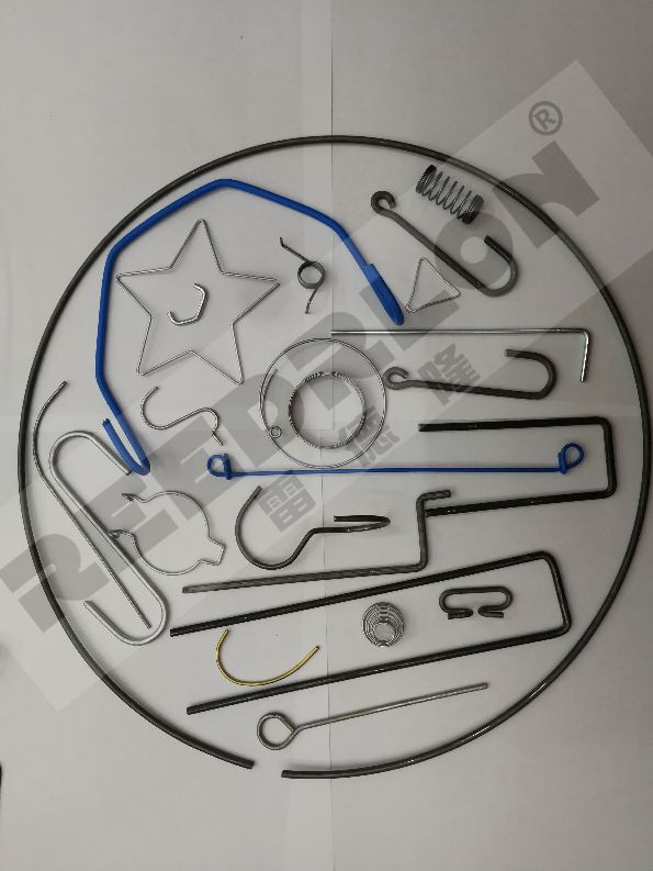 19 Wire and steel wire bending, shaping, looping, metal hook forming hook