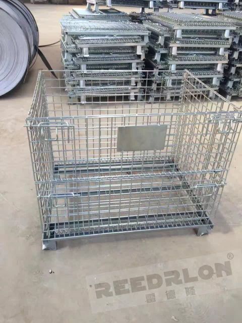 Storage cage folding logistics turnover box spot supply size can be customized Redlong thumbnail