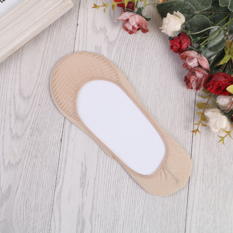 脚面网条子棉底浅口女袜 舒适时尚隐形袜船袜细节图