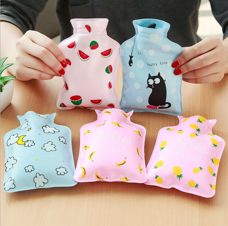 韩版小清新注水防爆热水袋儿童学生暖手宝卡通迷你暖手袋