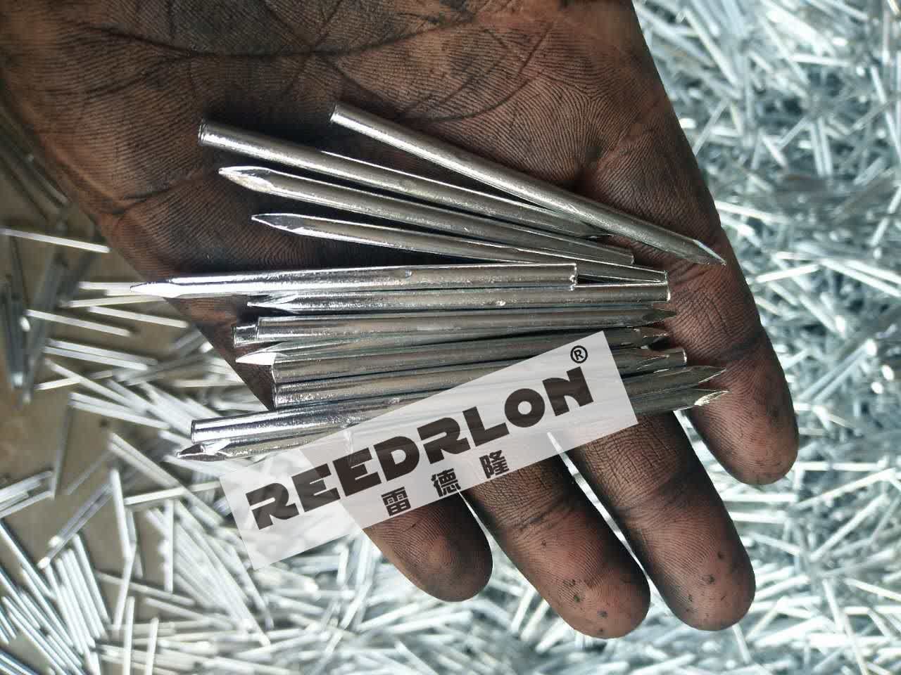 No nod at all headless galvanized nails with pointed wire Redron