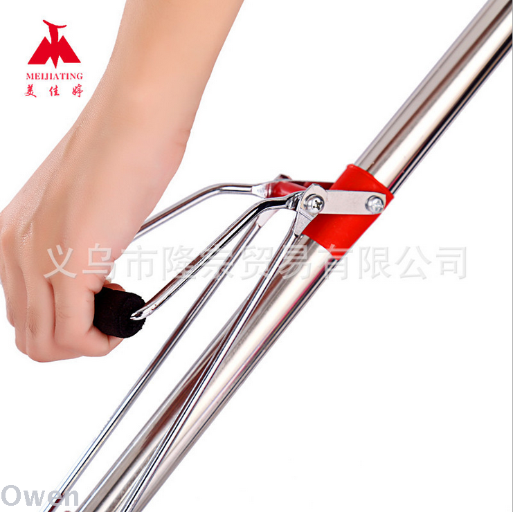 Meijiating 33 cm stainless steel Guangdong Demian generous fork wood pulp collodion mop double squeeze water mop details Picture
