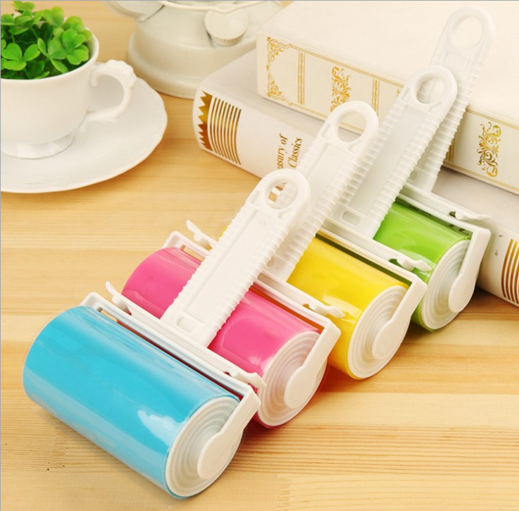 可水洗粘毛器衣物除尘滚除尘刷沾毛滚粘毛刷非可撕式粘尘纸批发