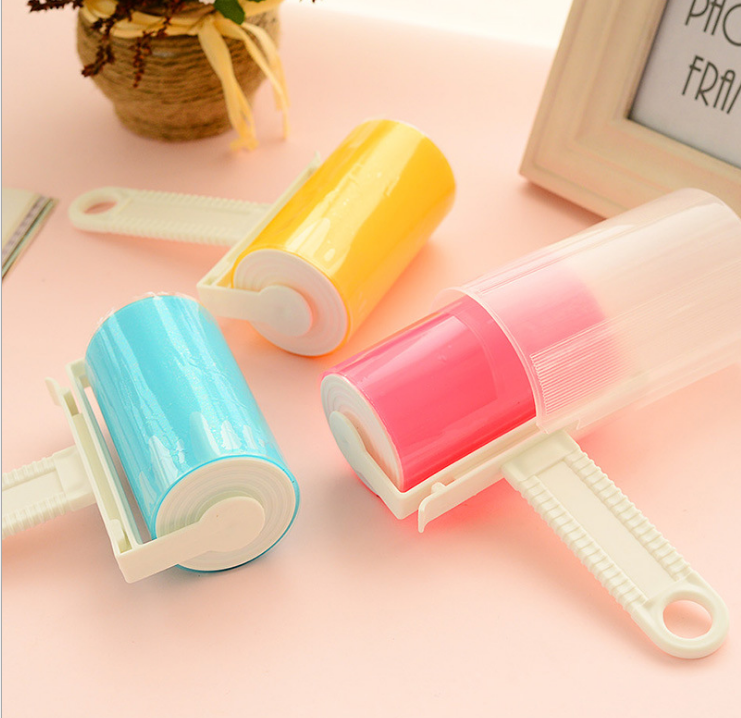 可水洗粘毛器衣物除尘滚除尘刷沾毛滚粘毛刷非可撕式粘尘纸批发产品图