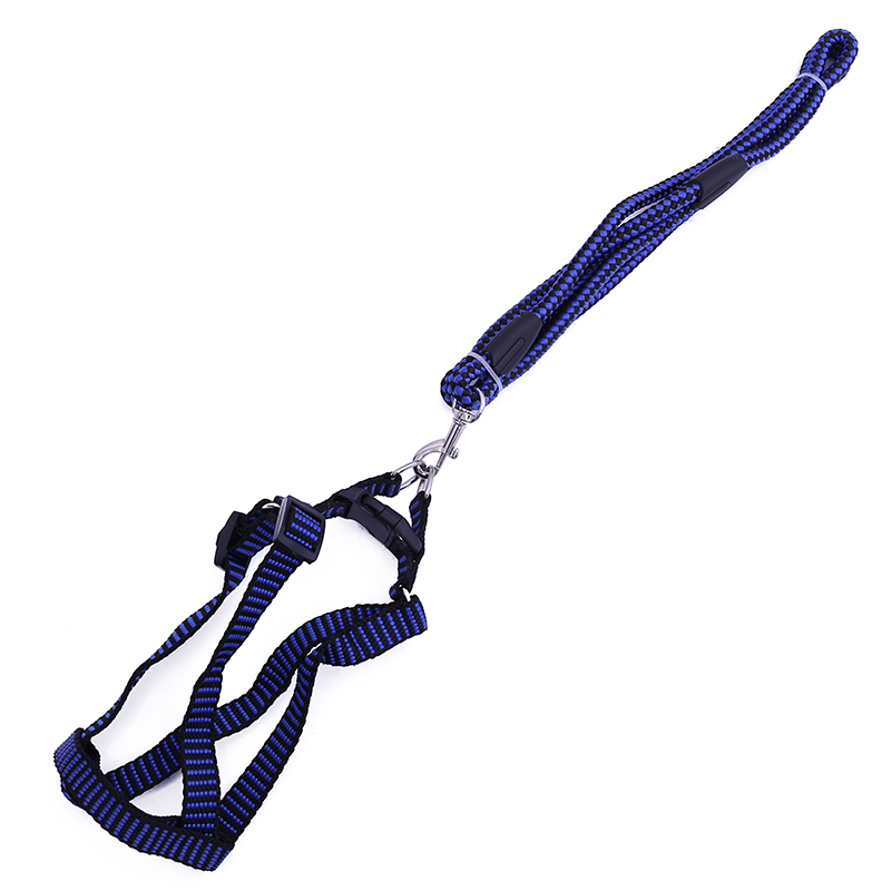 Factory direct sales of pet supplies, pet zebra-patterned round rope chest and back