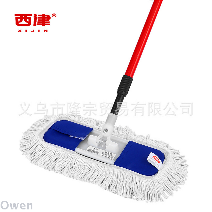 Xijin 403 mop cotton yarn mop Wood floor absorbent mop flat can be disassembled and washed lazy mop full figure