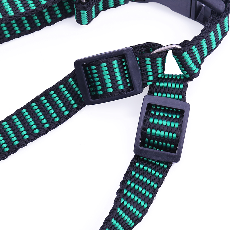 Factory direct sales of pet supplies, pet zebra-patterned round rope chest and back details Picture