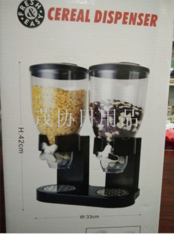 cereal dispemserPP透明单桶双桶麦片机产品图