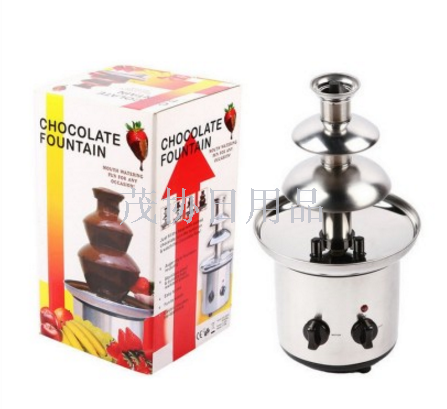 Three-layer stainless steel chocolate fountain/home & business/hotel/wedding/banquet