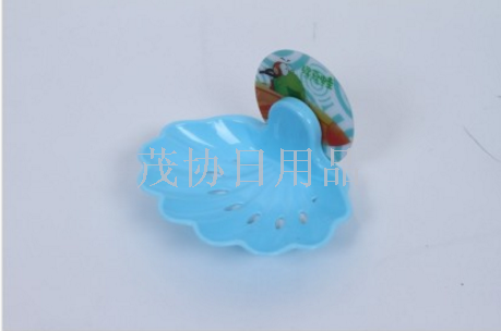 供应强力吸盘无痕贝壳肥皂盒 卡通创意多功能 沥水肥皂盒产品图