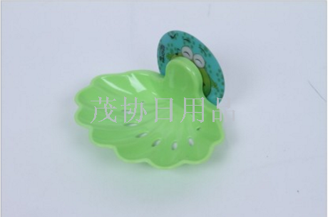 供应强力吸盘无痕贝壳肥皂盒 卡通创意多功能 沥水肥皂盒细节图