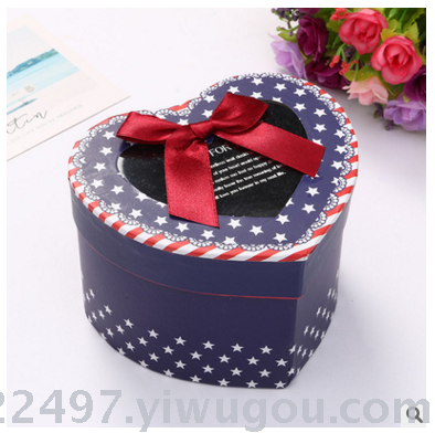 韩版创意心形时尚苹果盒礼品盒情人节圣诞节包装盒产品图