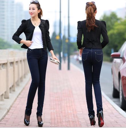 Jeans wholesale source of new autumn new women's jeans Korean slim slim pants pencil pants