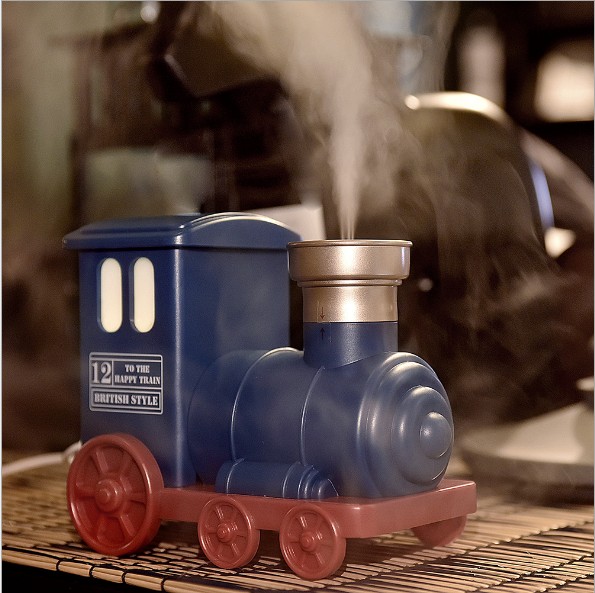 Mini Train Humidifier usb Silent Retro Thomas Locomotive Atomization Air Purification humidifier details Picture