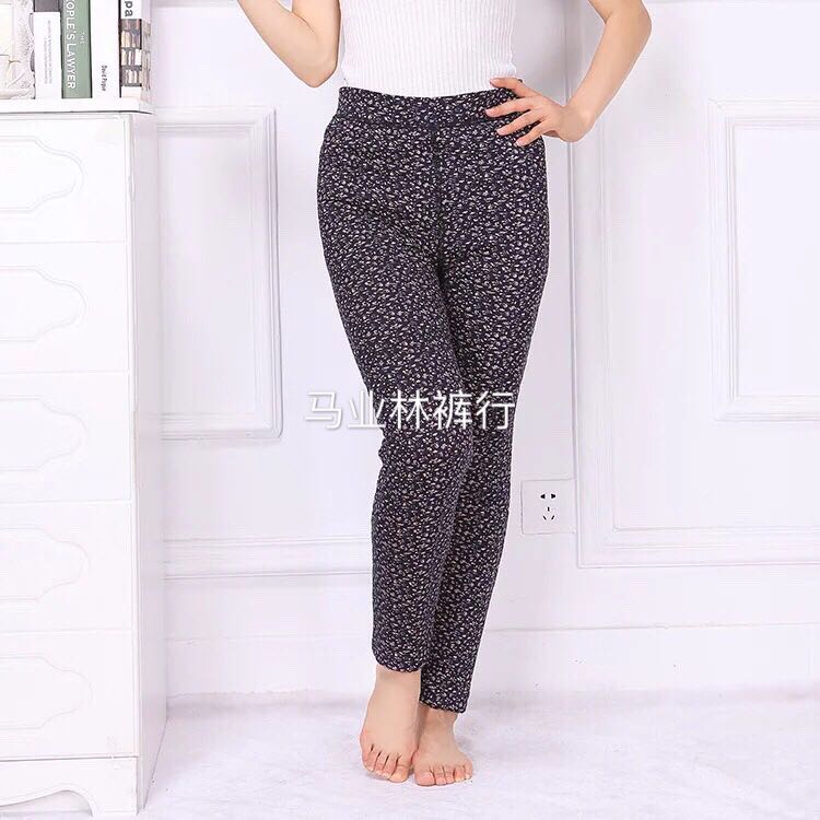 Middle aged and old women's mother wear high waist three layer thick cotton trousers manufacturer direct hot style hot sale thumbnail