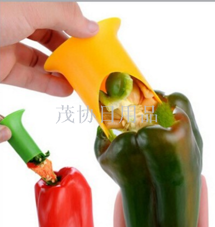 Factory direct selling gifts multi-function chilli core-extractor labor-saving seed extractor seedless size two-piece set