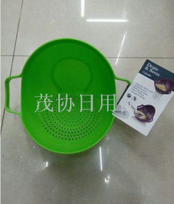 Green multi-functional rice washing machine, western-style fruit washing basin, multi-functional fruit basket, fruit washing basin,