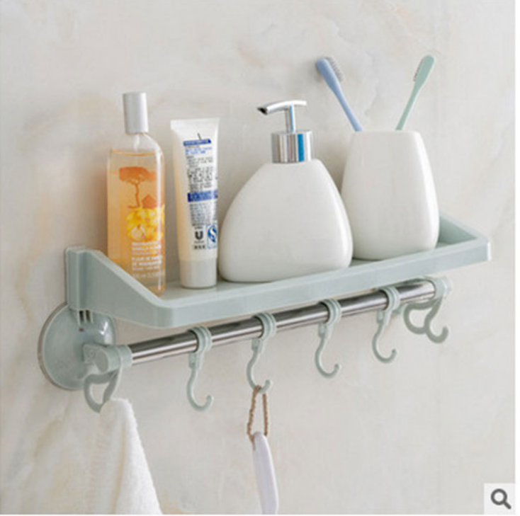Nordic-style suction cup storage rack, kitchen and bathroom, kitchen storage rack, non-drilling and traceless storage rack, organizing rack