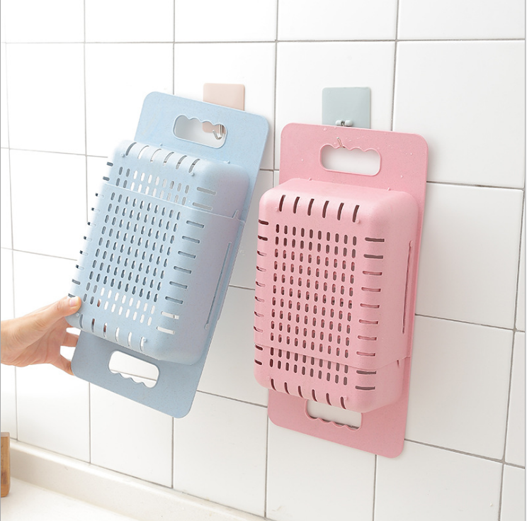 Kitchen plastic sink, draining basket, storage rack, telescopic tableware, vegetable rack, storage and draining rack details Picture