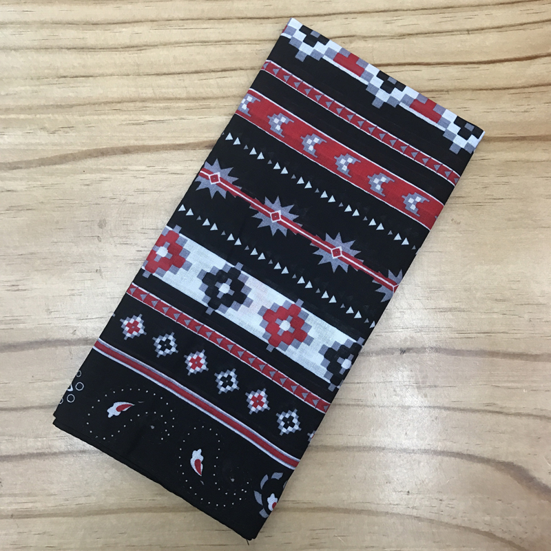 Cotton totem pattern scarf outdoor bandana handkerchief sports sweat absorption scarf square 55CM