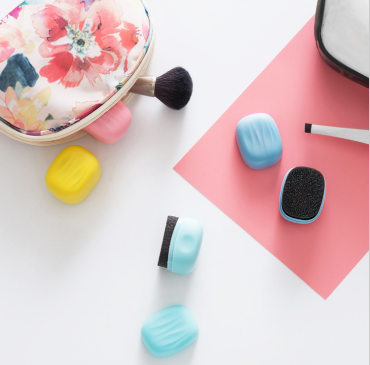 便携迷你带鞋油鞋擦 去污保养海绵清洁鞋蜡刷鞋神器