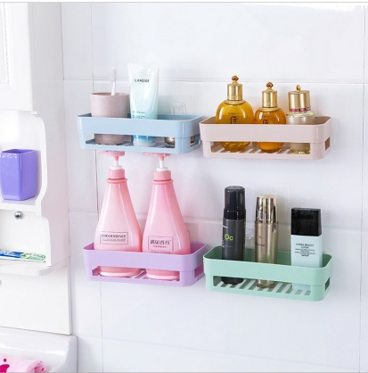 粘贴置物架 方形置物篮浴室收纳置物架 厨房储物架