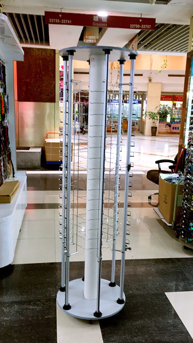 带锁展示架站立式展示架细节图