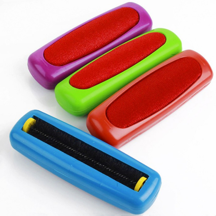 Large clothes double-sided electrostatic brush sofa hair removal brush clothes dry cleaning dust suction brush
