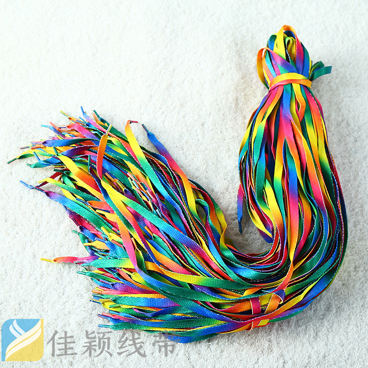 Color Shoelaces 0.8Cm Polyester Colorful Shoelaces Rope 11M Rainbow Shoelaces Rope Manufacturers Wholesale Specification drawing