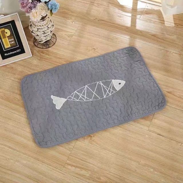 Quilted Cotton Appliquet Floor Mat Size 40*60 Application Scenario