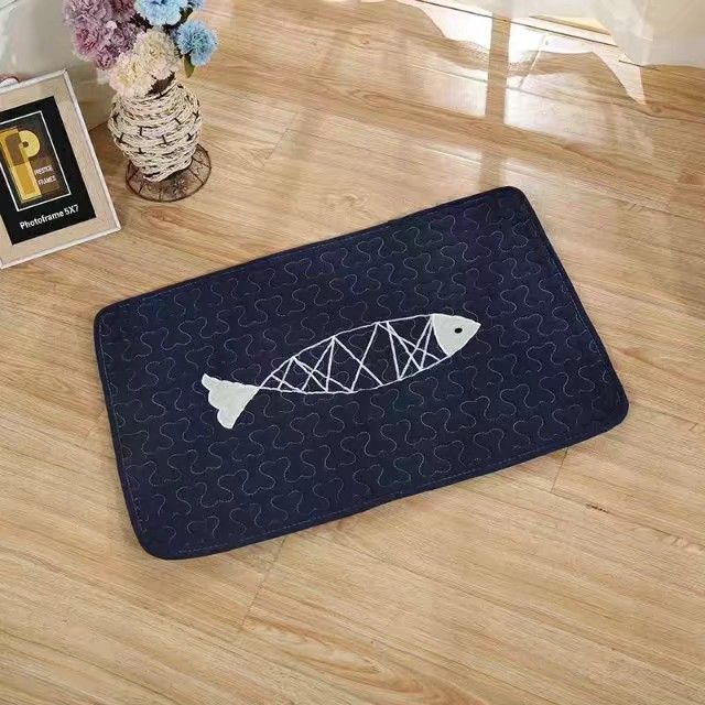 Quilted Cotton Appliquet Floor Mat Size 40*60 Specification drawing