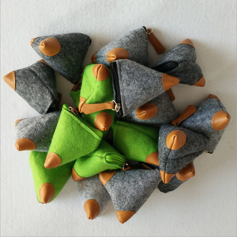 粽子毛毡包零钱包随身钥匙包小礼品产品图