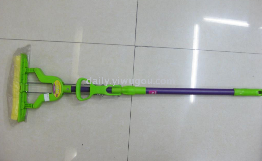 铁杆伸缩胶棉折叠拖把