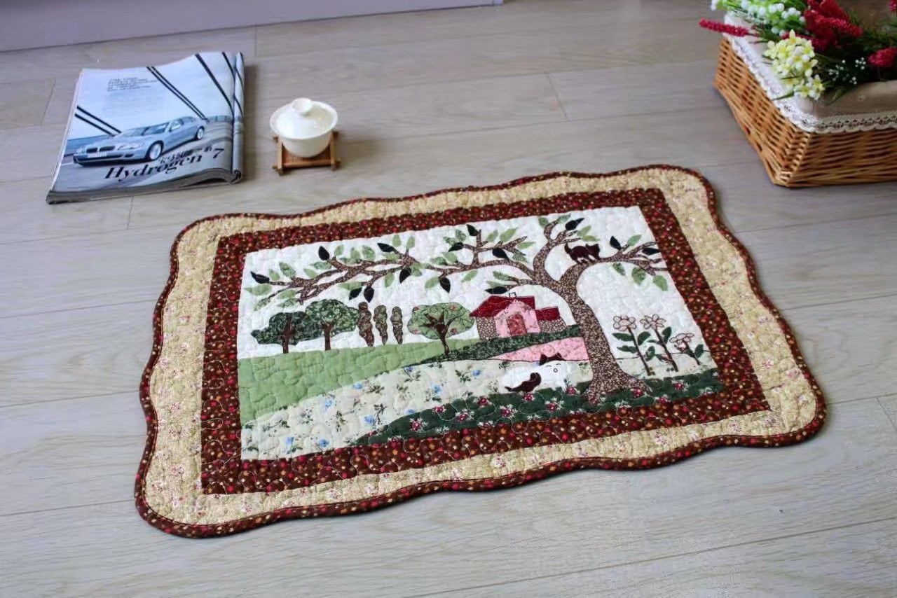 Cotton Quilted Garden Home Floor Mat Bathroom Door Mat Size 40*60 Specification drawing