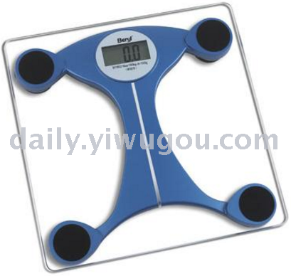 Glass body scale, electronic body scale