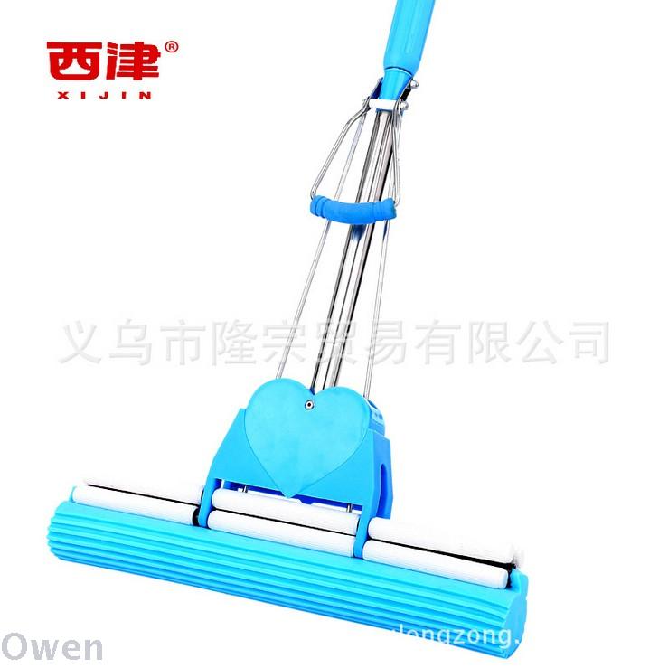 Xijin 303 Mop New Xijin large blue collodion mop Large stainless steel retractable mop full figure