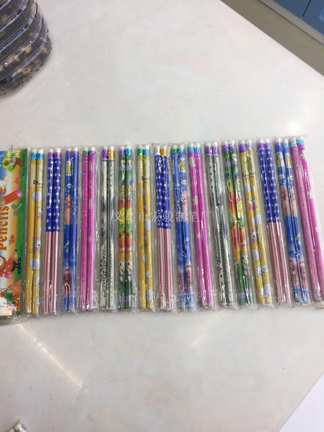 Yiwu Good Goods 24 pieces of opp bags with film cover, cartoon pencils, kindergarten students, best-selling items at street stalls, in stock Application Scenario