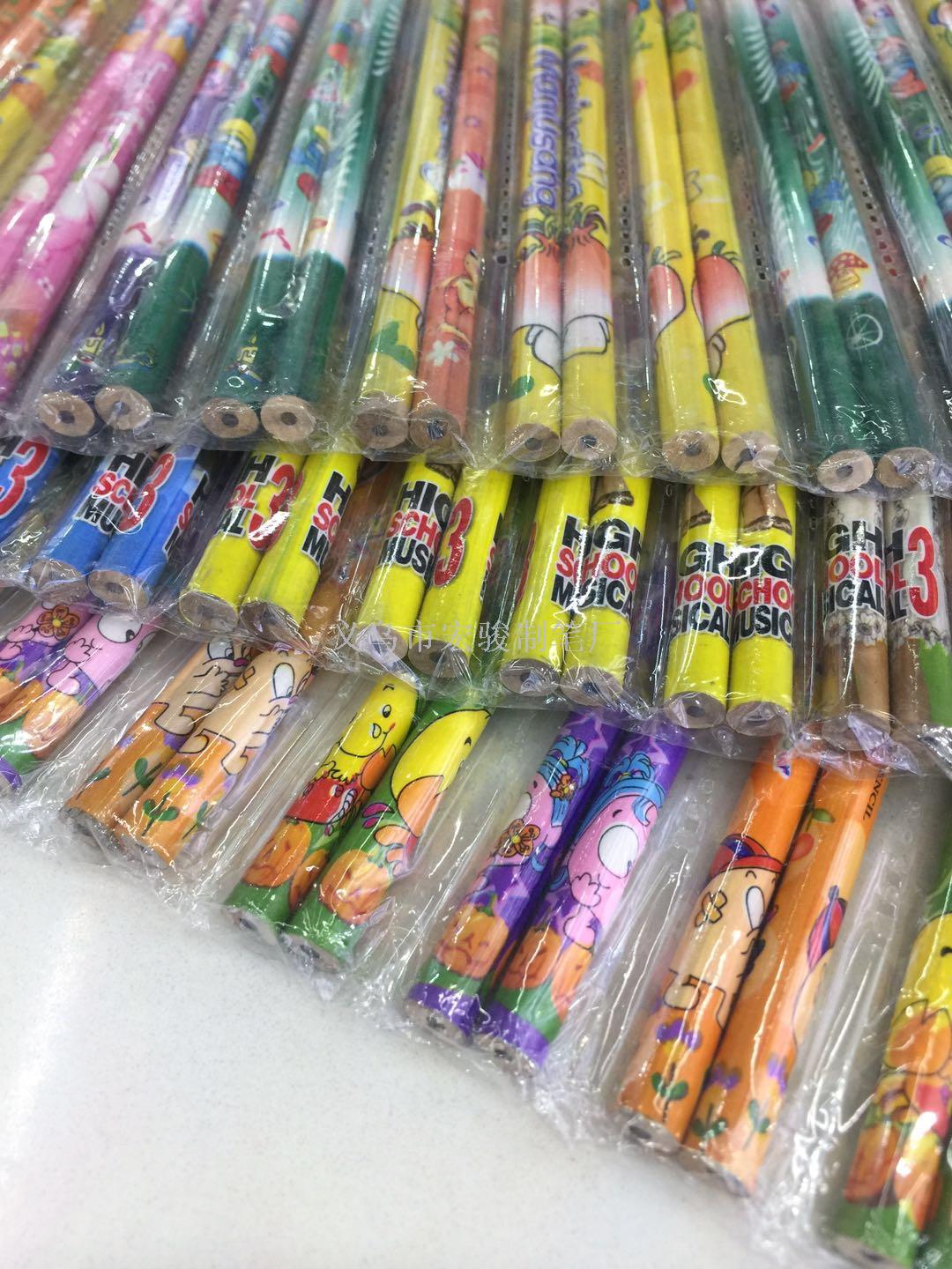 Yiwu Good Goods 24 pieces of opp bags with film cover, cartoon pencils, kindergarten students, best-selling items at street stalls, in stock Specification image