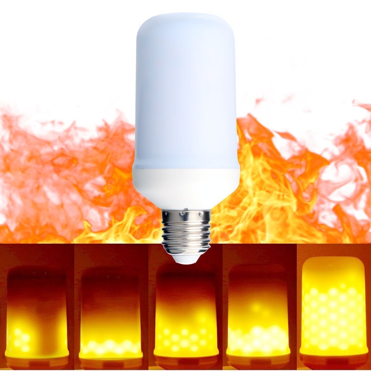 LED simulation flame lamp Torch lamp E27 bulb simulation candle lamp 90-265V full figure